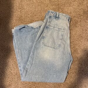 Free People Light Wash Relaxed Jeans
